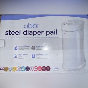 BRAND NEW UBBI Steel Diaper Pail (unopened)